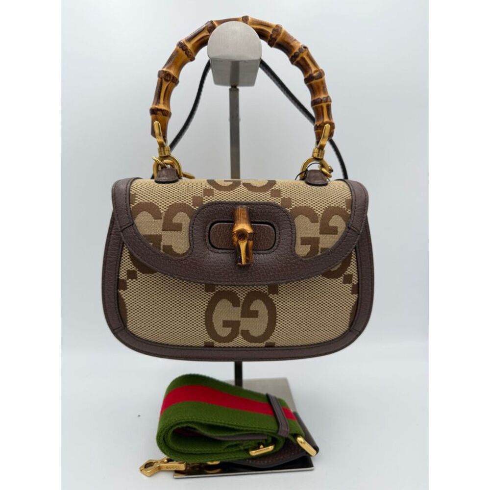 Gucci GUCCI BAMBOO 1947 GG Canvas Women's Handbag